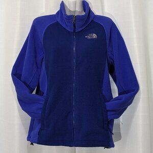 THE NORTH FACE Sweatshirt Coat Fleece Full Zip Jacket Size Medium Purple/Blue